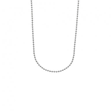 Stainless steel ball chain necklace - 50cm